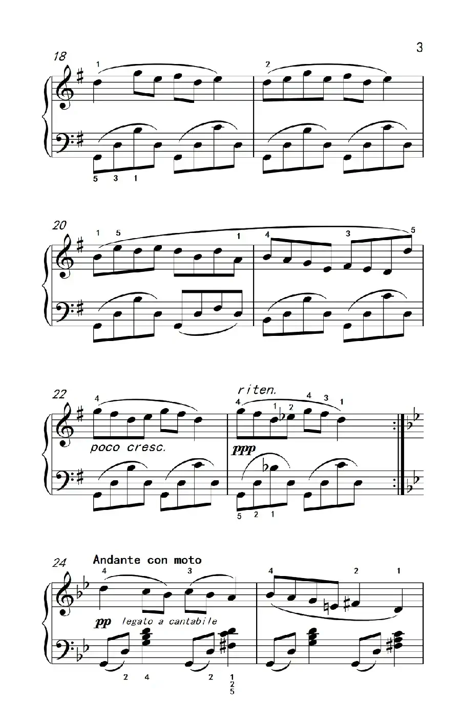 泪（老年大学 钢琴教程 3）