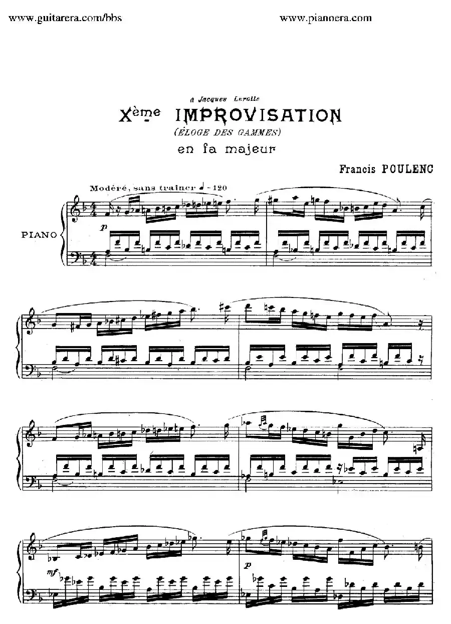 15 Improvisations（15首即兴曲·Ⅹ）