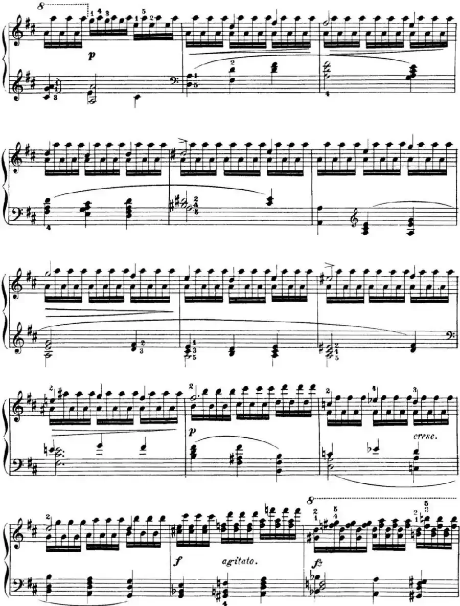 50首车尔尼Op.740钢琴手指灵巧技术练习曲（NO.27）