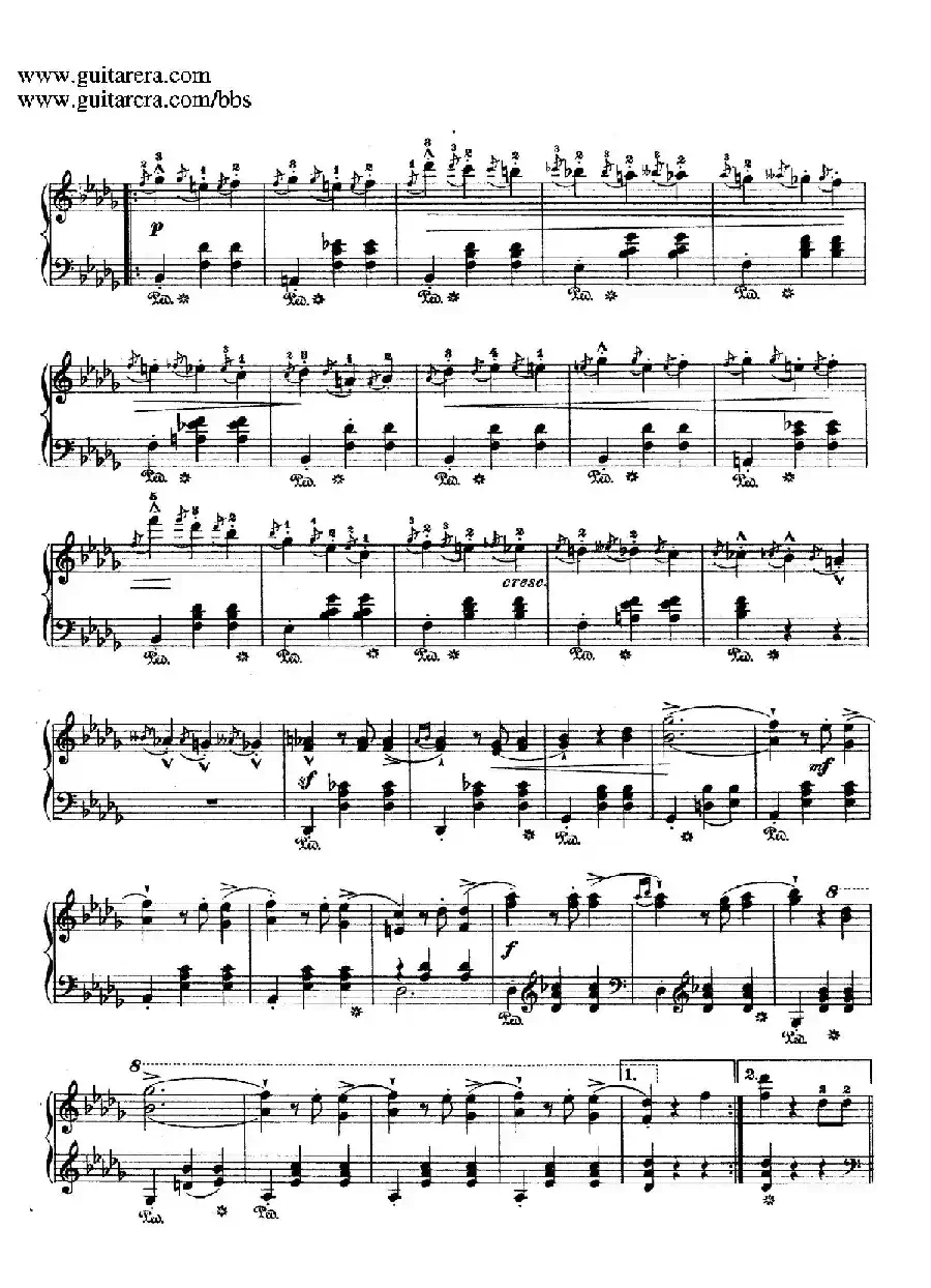 Grande Valse Brillante in E-flat Major Op.18 （降E大调华丽辉煌圆舞曲）