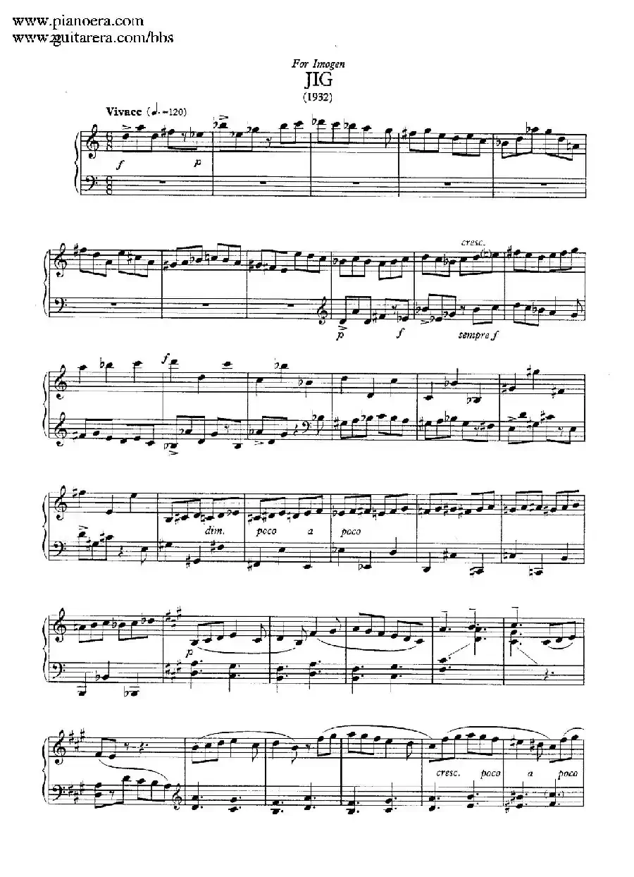 Two Pieces for Piano H.179（2首钢琴作品）