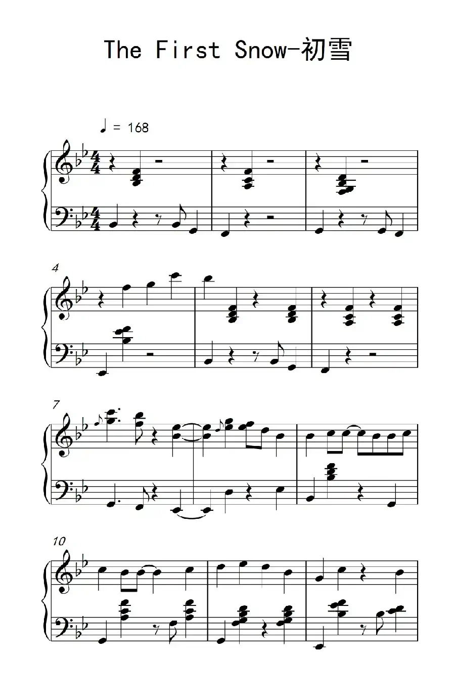 The First Snow-初雪