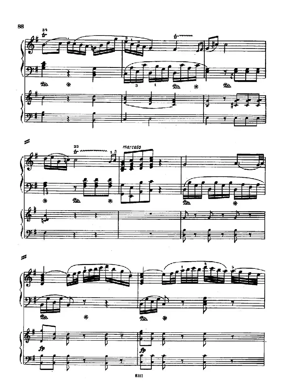 Concerto no 5 K 175 - 2 Piano（Ⅱ）