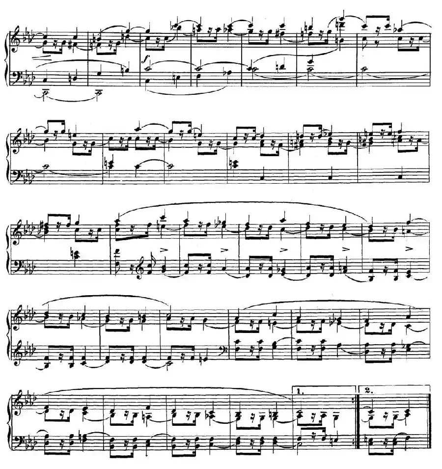 Albumblätter Op.124（纪念册页）（No.12）