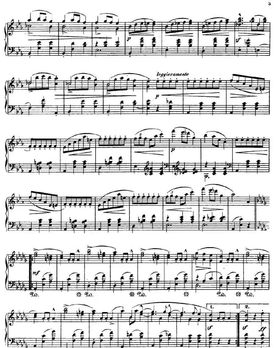 Grande valse brillante Op18（降E大调华丽圆舞曲Op.18 ）