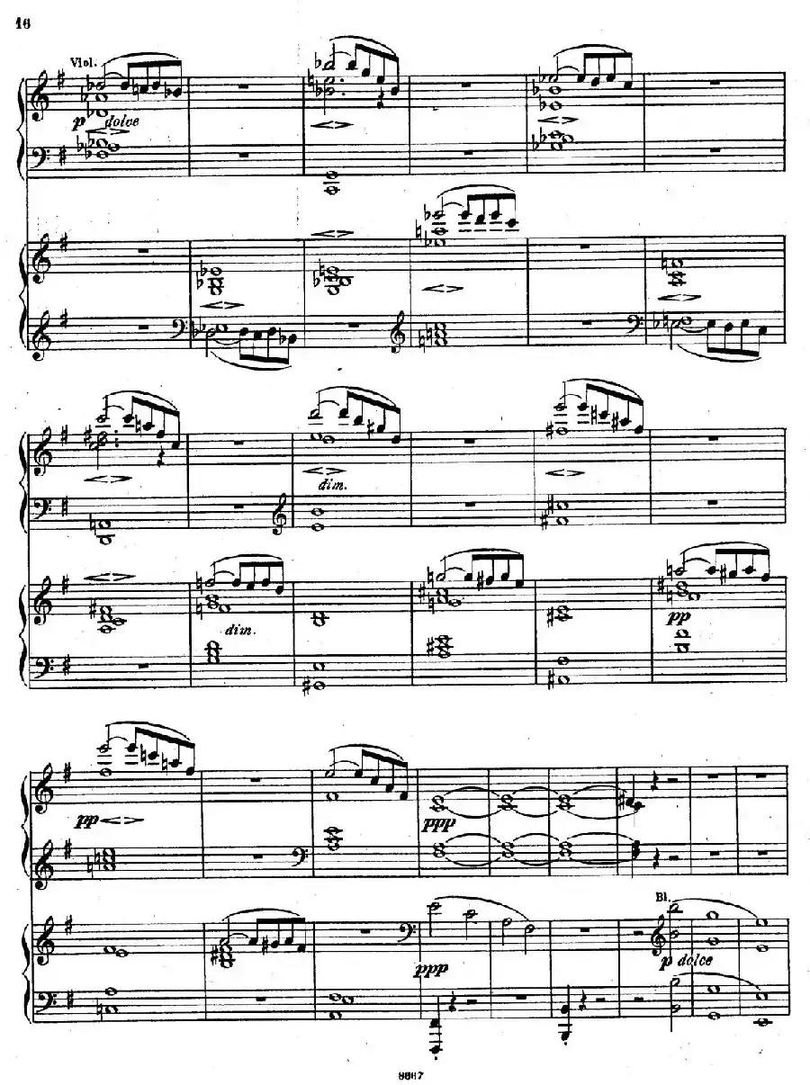 Symphony No.4 in e Minor Op.98（e小调第四交响曲·双钢琴）