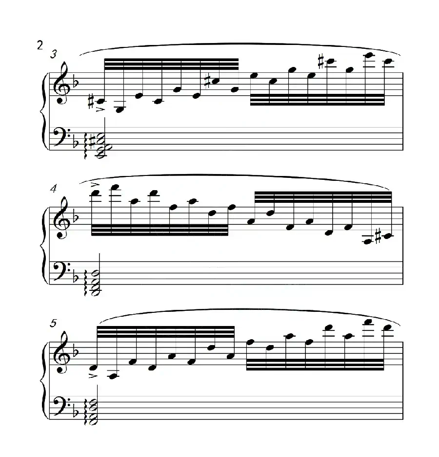 第六级 练习曲（中国音乐学院钢琴考级作品1~6级）