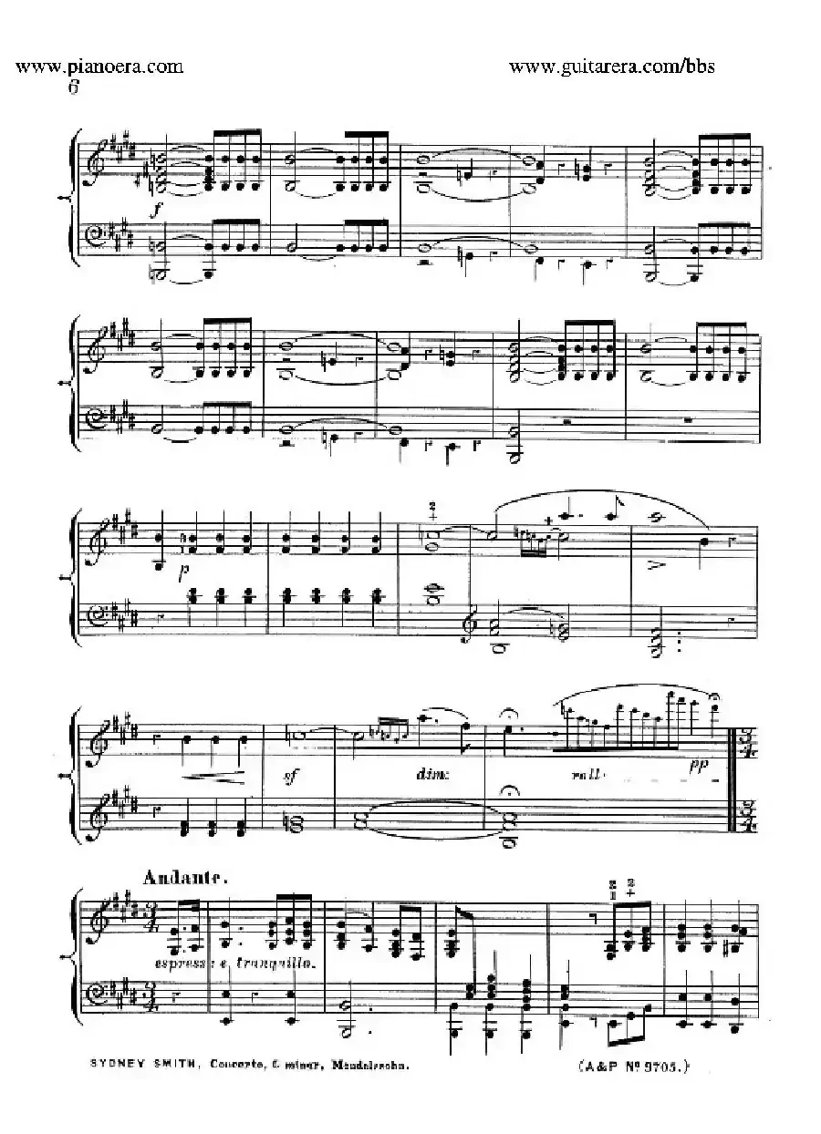 Piano Concerto No.1 in g Minor Op.25（g小调第一钢琴协奏曲·钢琴独奏）