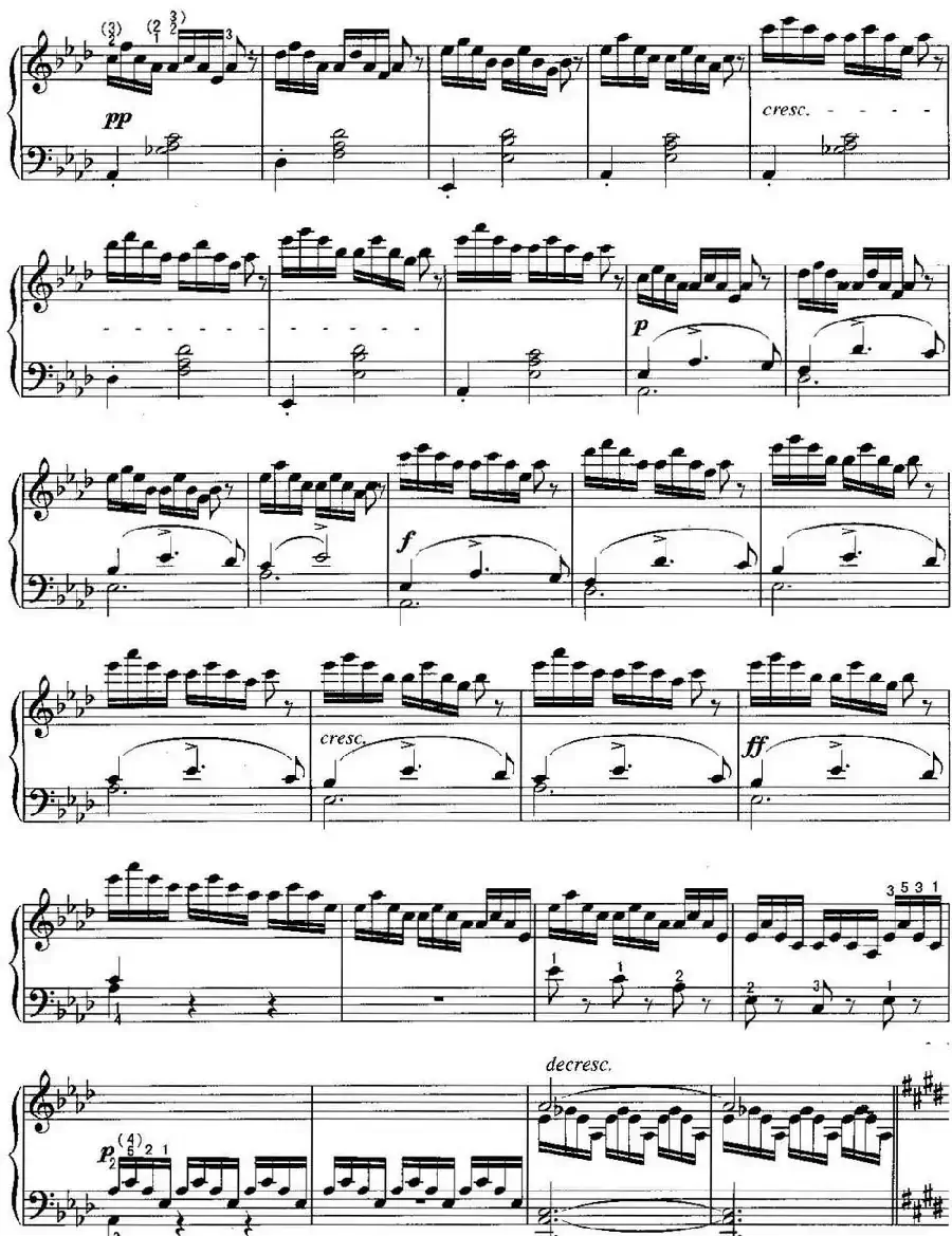 不可不弹的世界钢琴名曲：即兴曲（第4首）