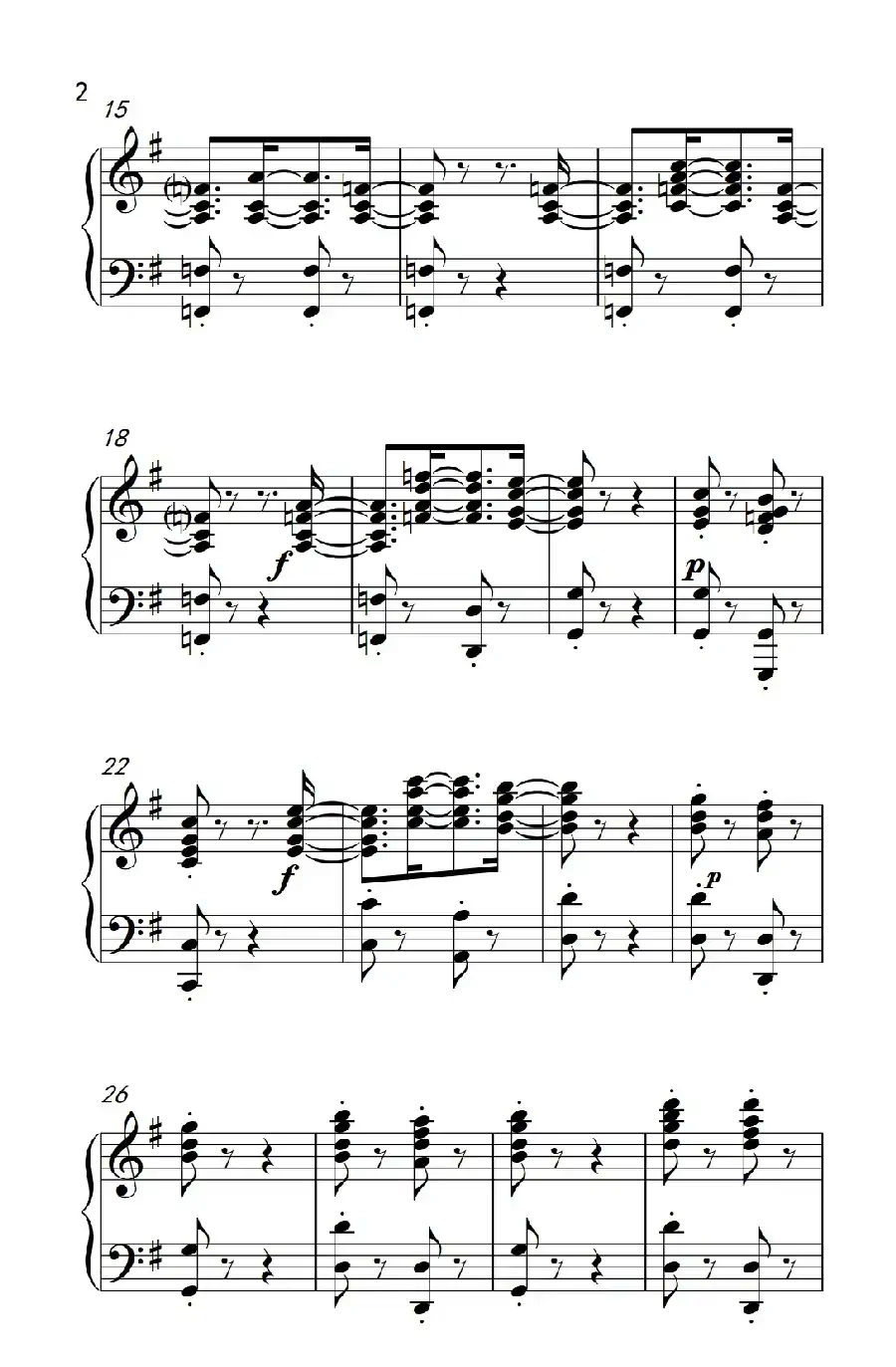 第九级2.G大调奏鸣曲 第一乐章 Op.31 No.1（中央音乐学院 钢琴（业余）考级教程 7-9级）