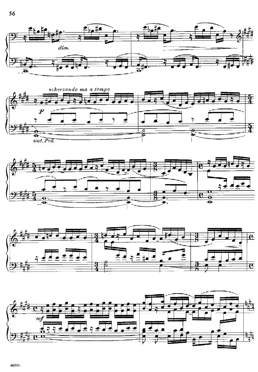 降e小调钢琴奏鸣曲 Op.26 v.4