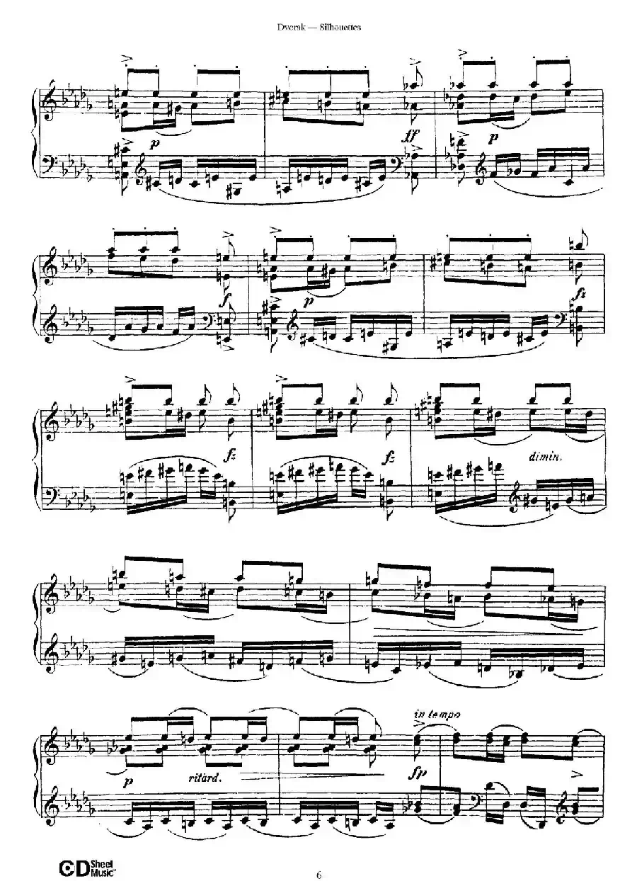 12 Silhouettes Op.8（12首剪影·3）