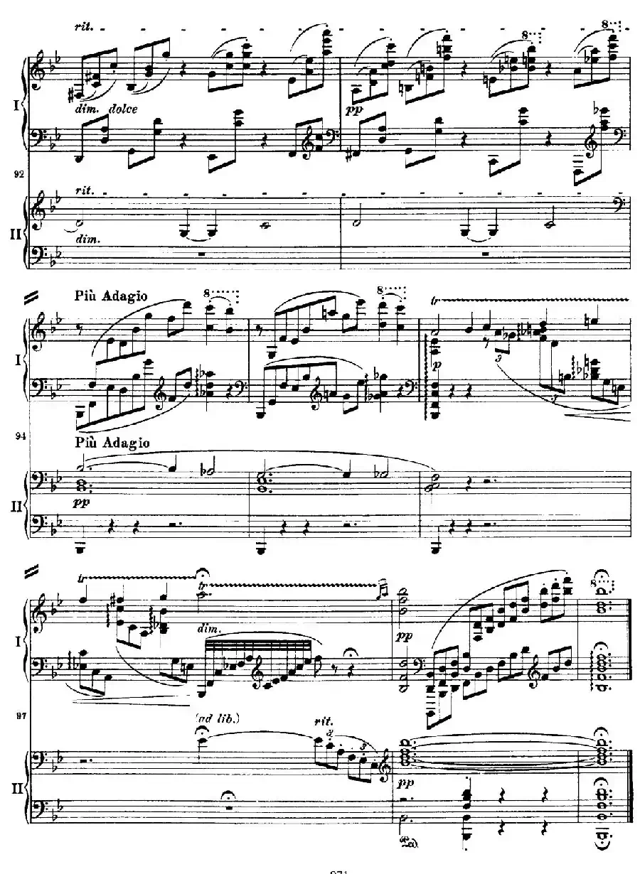 降B大调第二钢琴协奏曲（P71——80）
