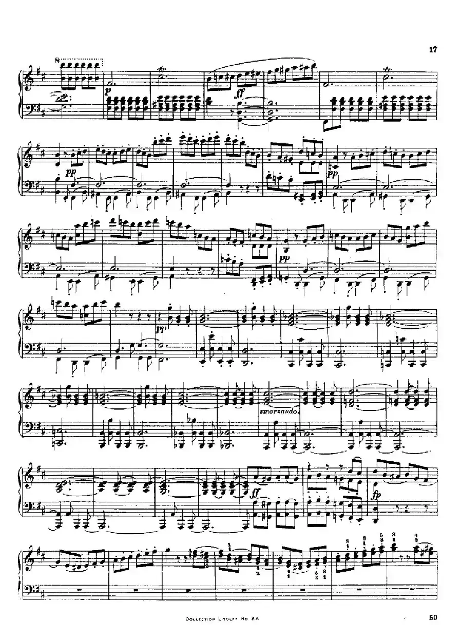 String Quartet No.3 in D Major Op.18-3（D大调第三弦乐四重奏·钢琴独奏版）