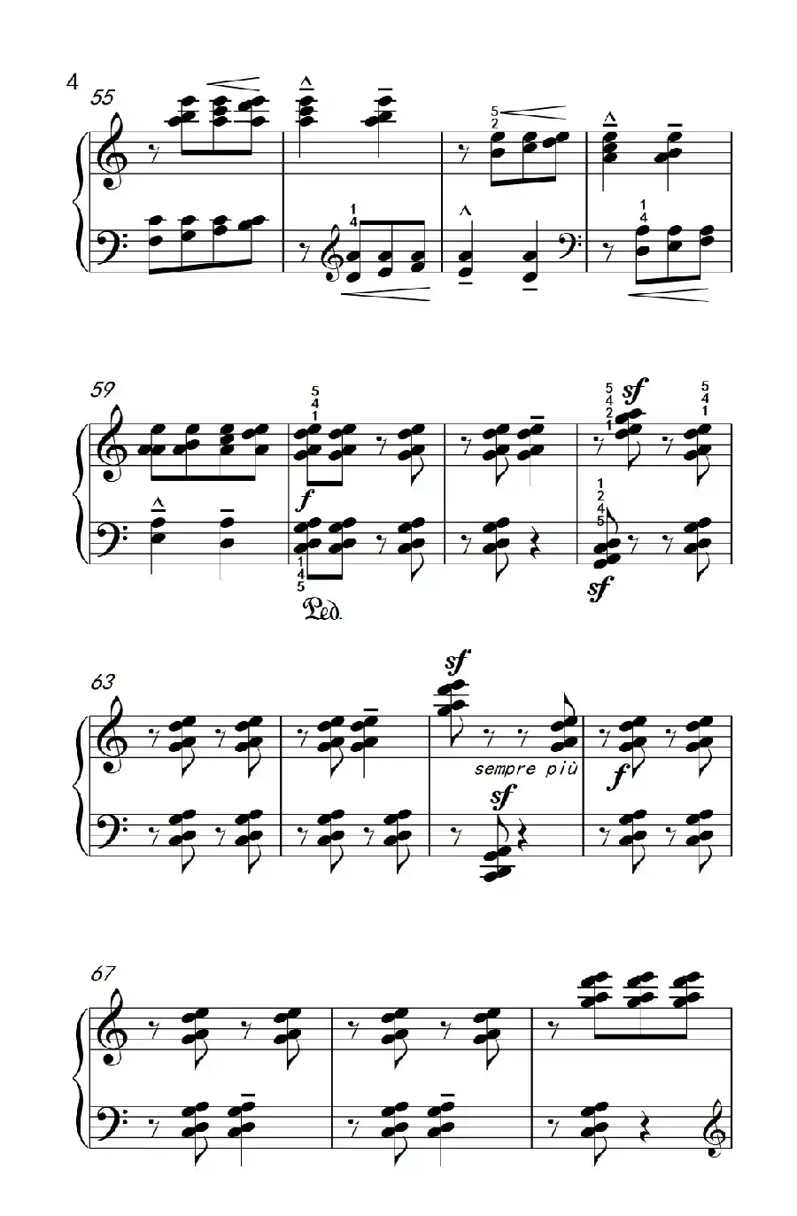 和弦齐奏与旋律和音（巴托克 小宇宙 钢琴教程 5）