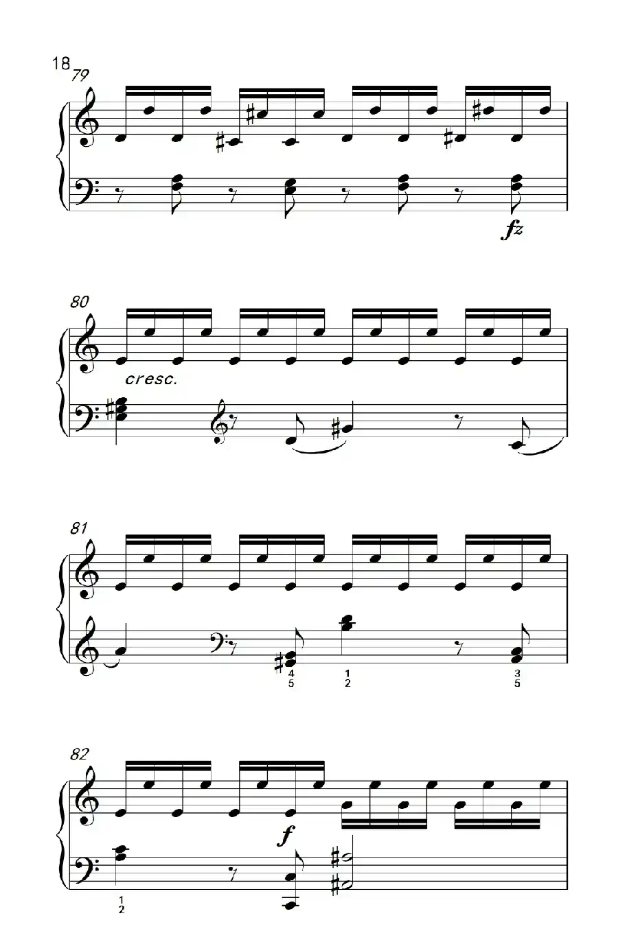 第九级1.C大调奏鸣曲 第一乐章 Hob.XVI 50（中央音乐学院 钢琴（业余）考级教程 7-9级）