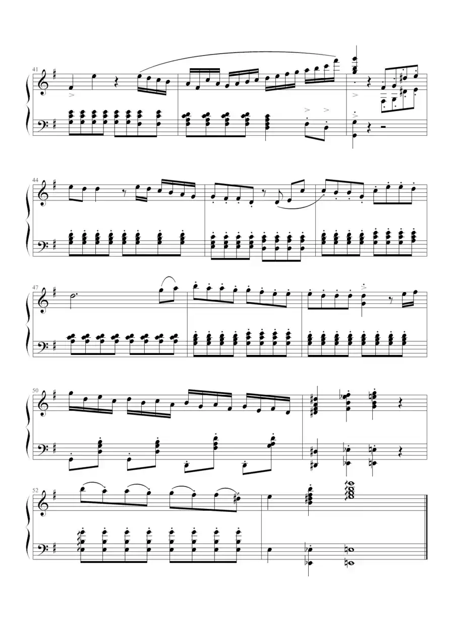 G大调小奏鸣曲 第一乐章No.1