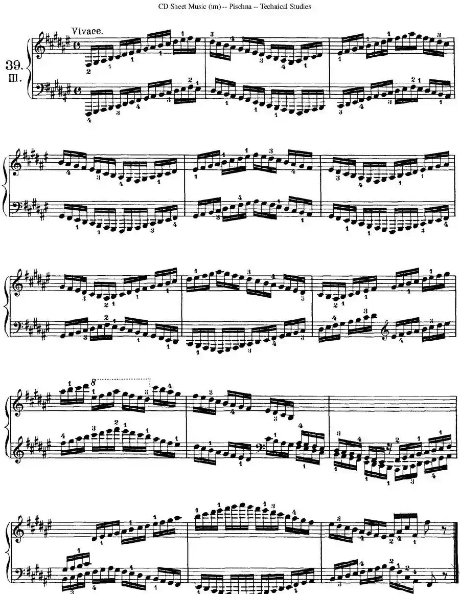 Technical Studies 60 Progressive Exercises （60首钢琴循序渐进练习曲 P61——70）