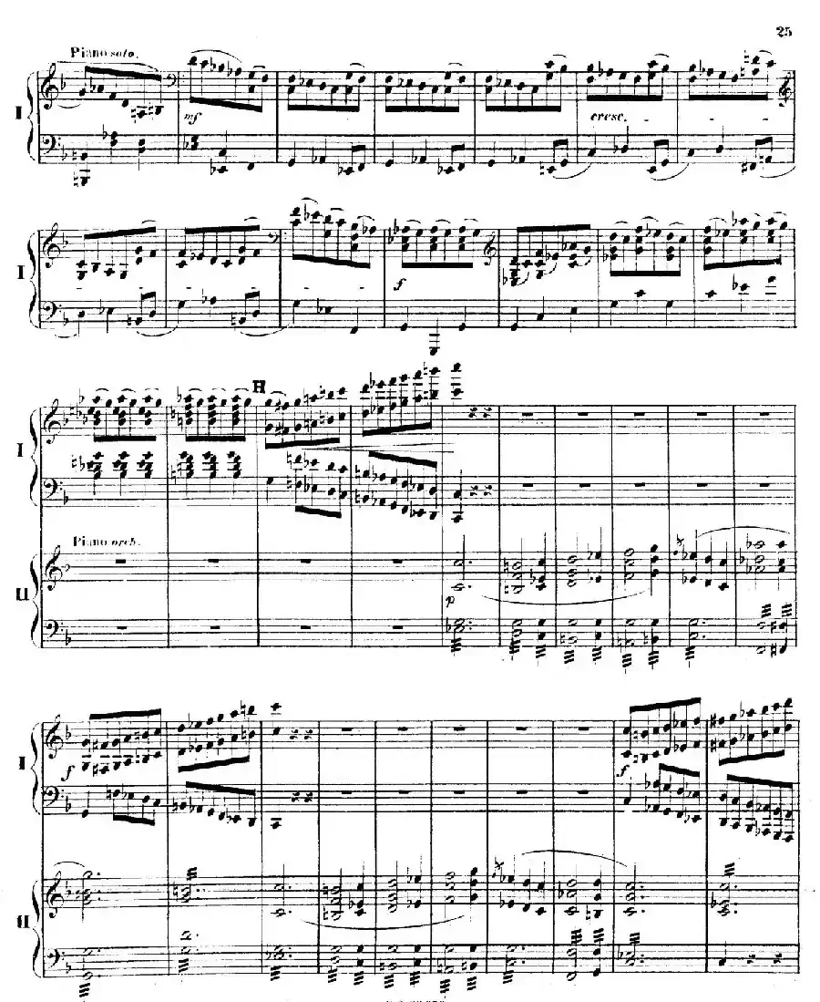 Piano Concerto No.2 in F Major Op.35（F大调第二钢琴协奏曲·Ⅰ·双钢琴）
