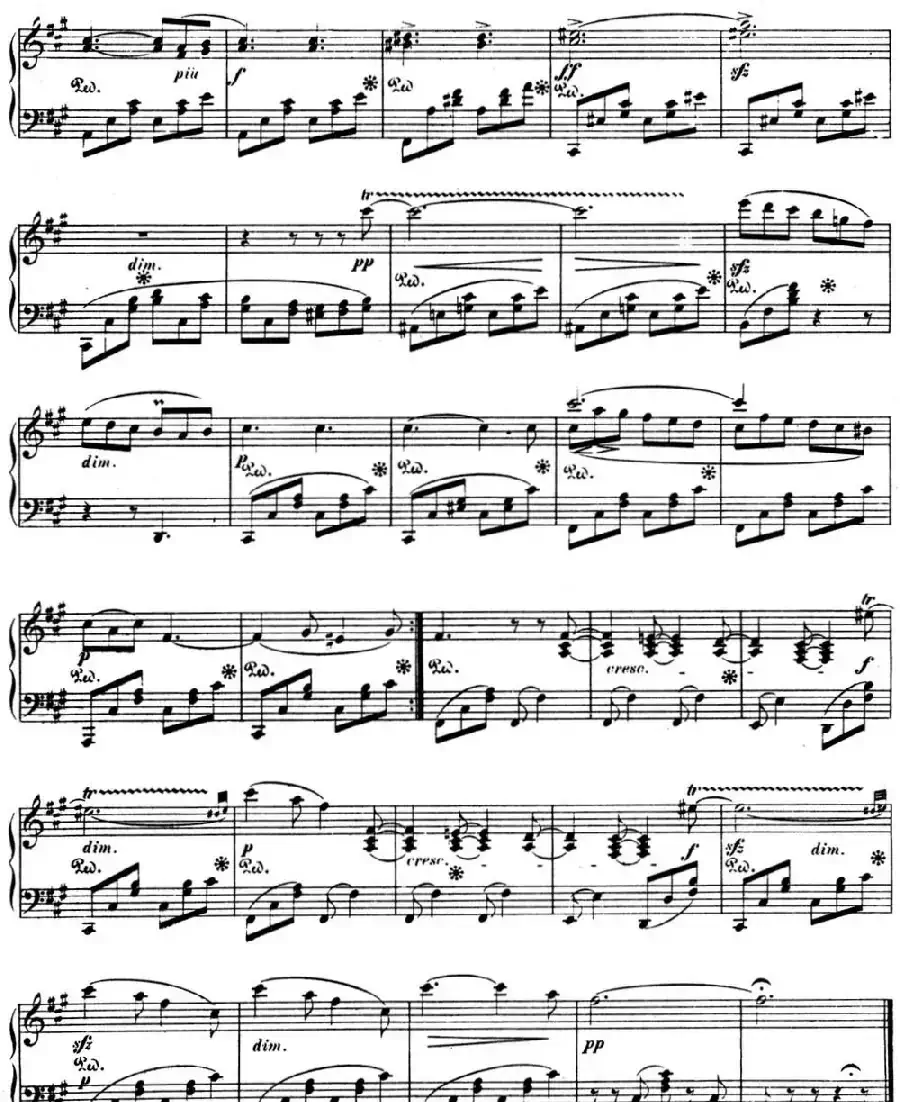 门德尔松无词歌Op.30（NO.6）