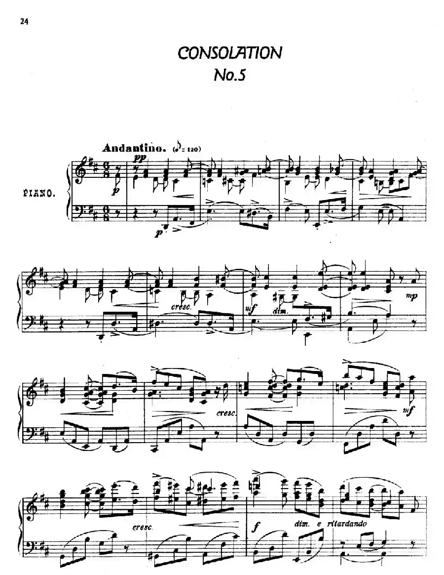 24 Characteristic Pieces Op.36（24首性格小品·5）