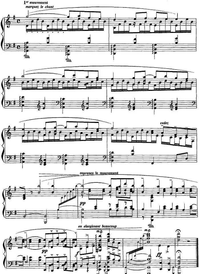 现代钢琴曲：13、帕凡舞曲