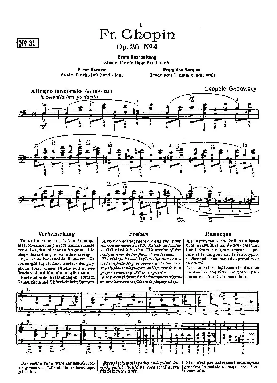 53首以肖邦练习曲为素材而作的练习曲（No.31）
