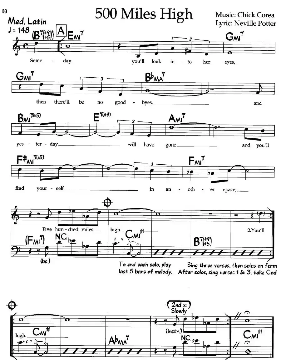 500 Miles High(爵士钢琴曲)