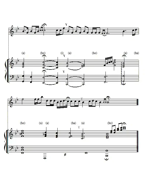 吉祥那达慕（内蒙民歌、钢琴伴奏谱）