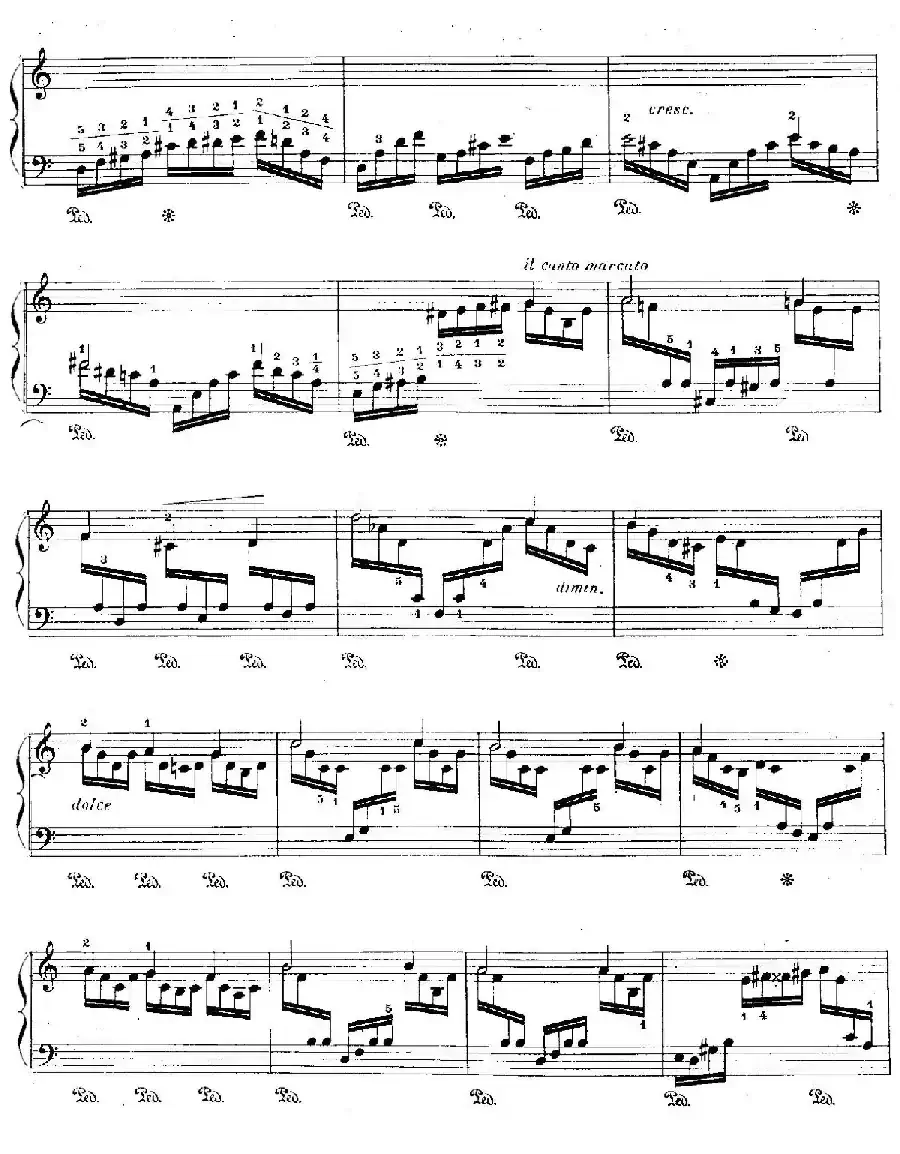 12 Etudes For The Left Hand Op.92 No.2（12首为左手而作的钢琴练习曲）