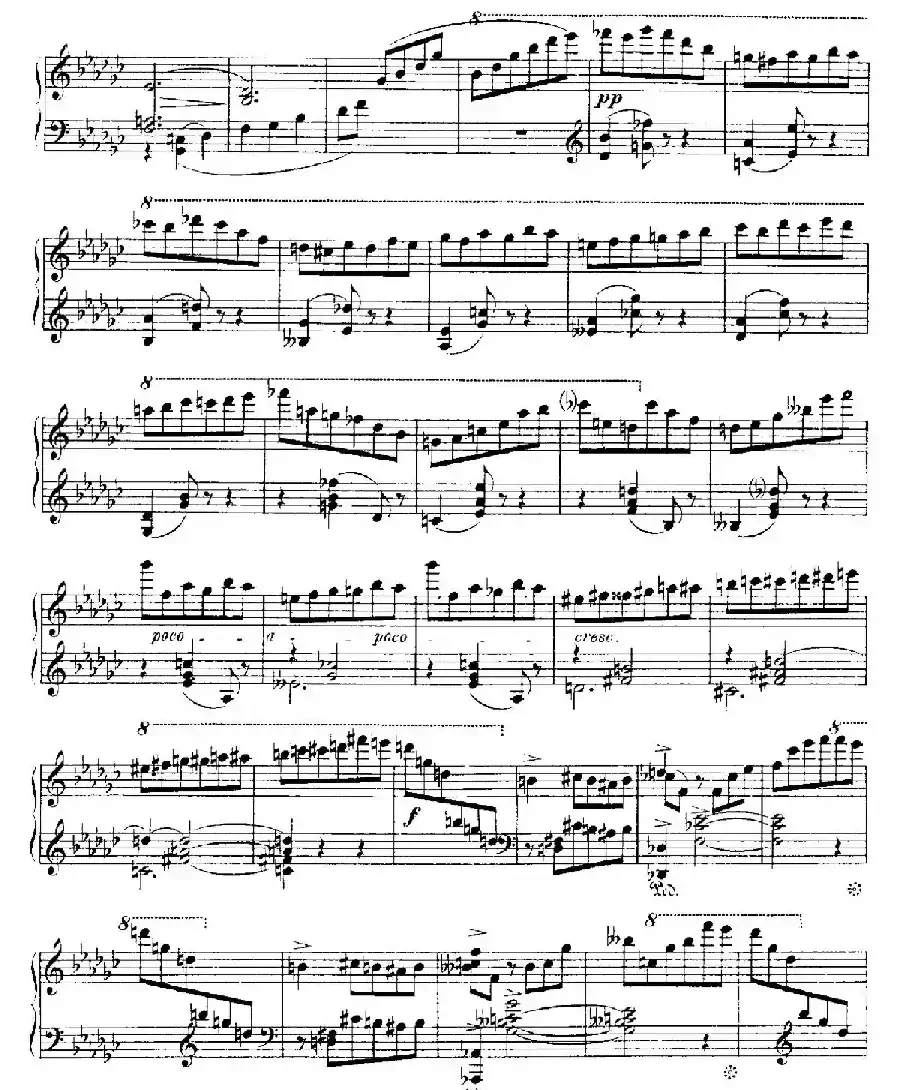 4 Valses Caprice（4首随想圆舞曲）（Op.59 No. 3 in G-flat ​）
