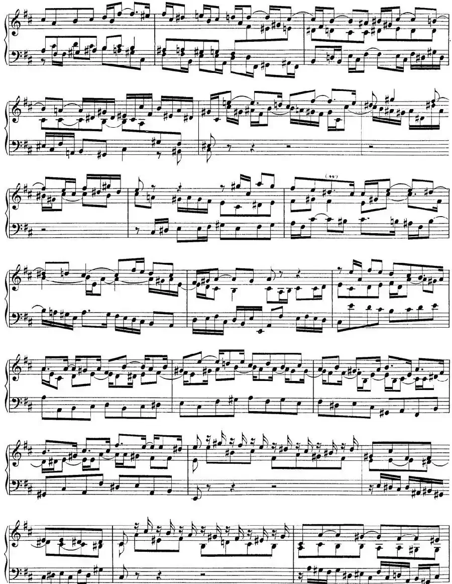 Toccata BWV 912（7首托卡塔·No.3 D大调）