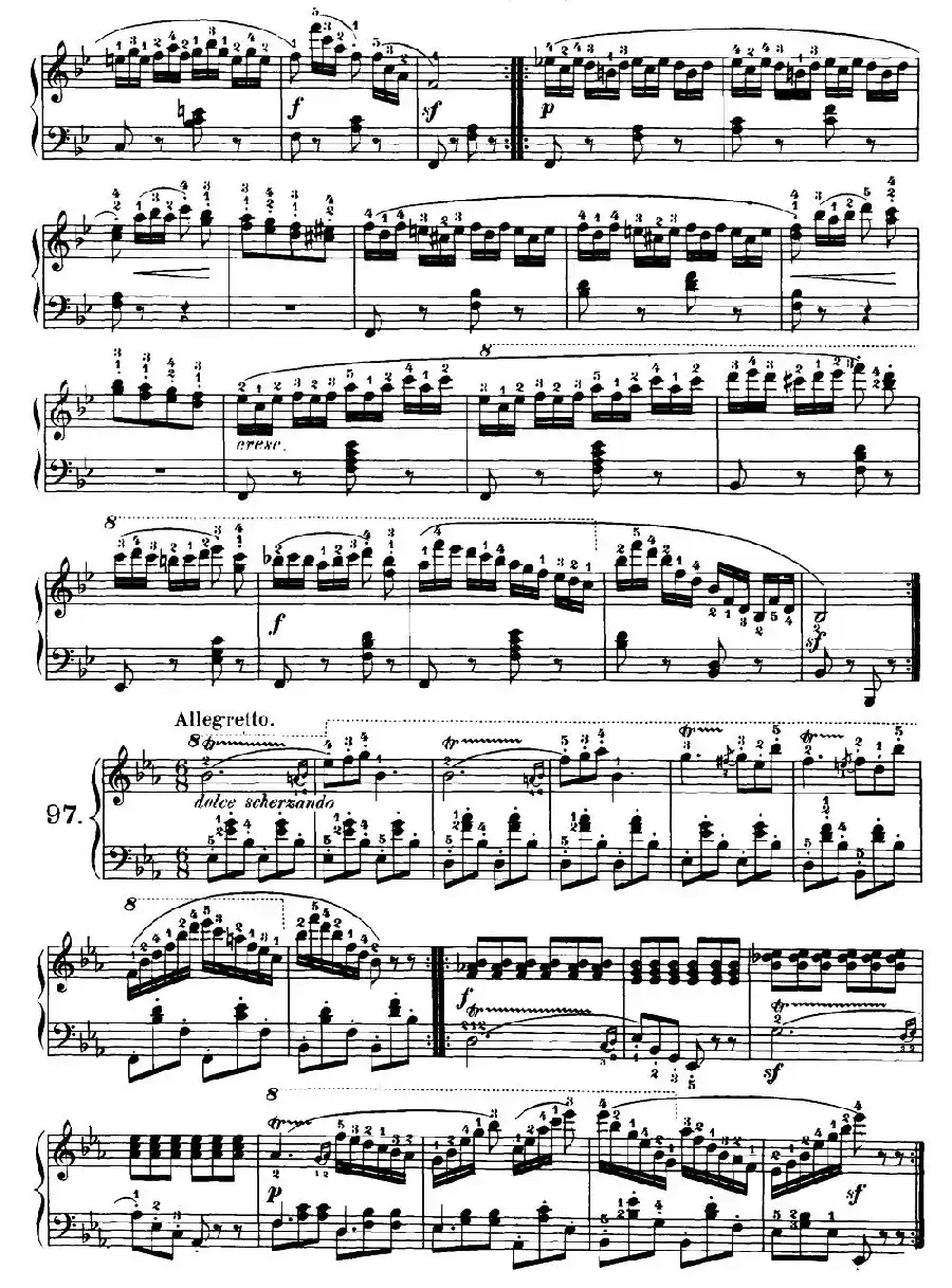 One Hundred and Ten Easy and Progressive Exercises Op.453（车尔尼110首简易练习曲 90——100）