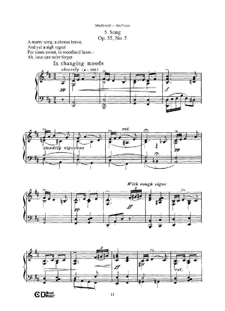 海景 Sea Pieces Op.55（No.5）