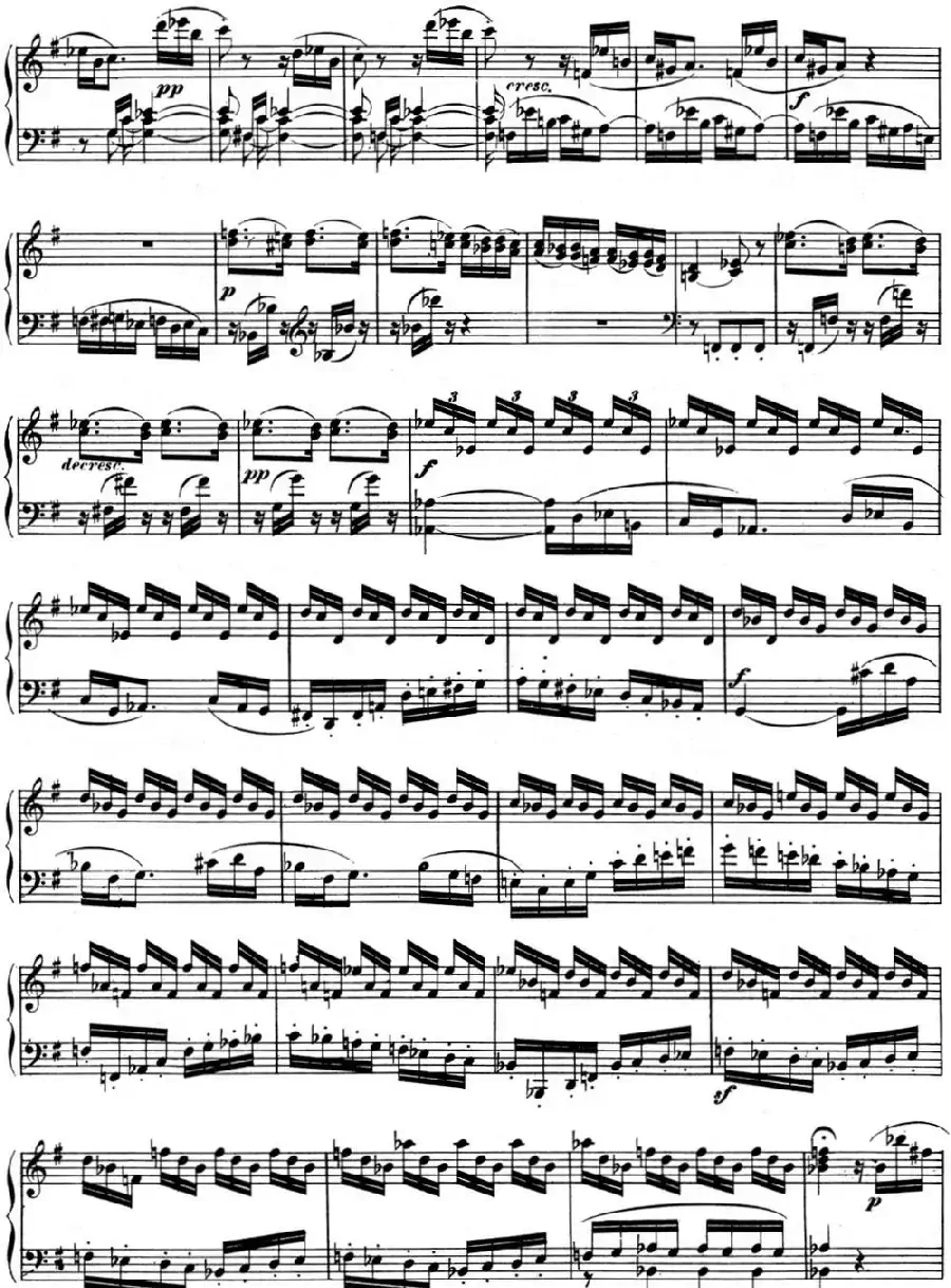 贝多芬钢琴奏鸣曲10 G大调 Op.14 No.2 G major