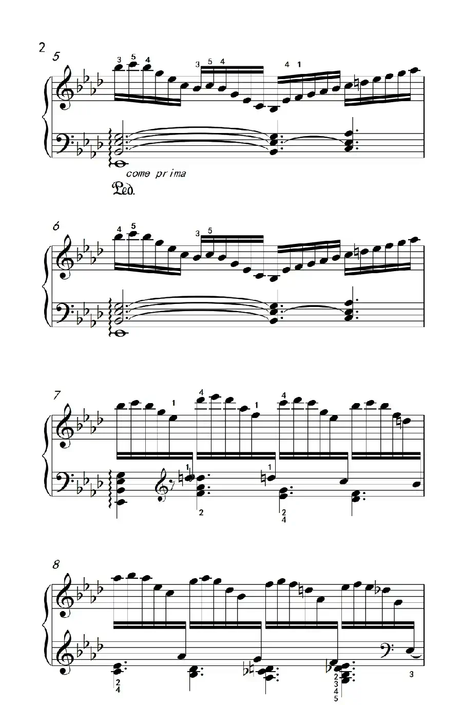 莫什科夫斯基 钢琴练习曲（第十一首）