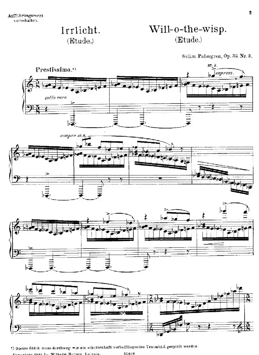 4 Sketches Op.35（4首素描·3）