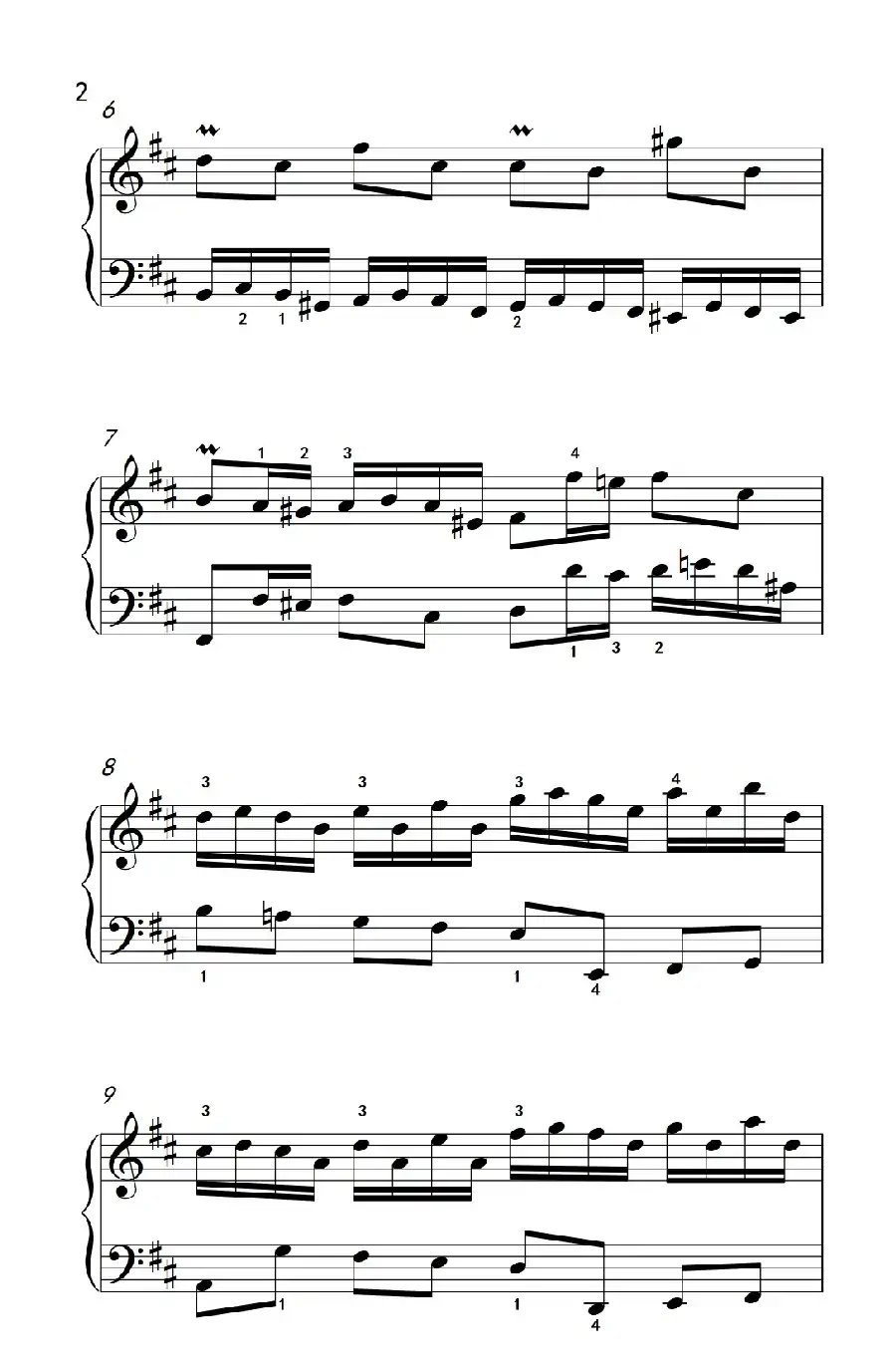 第六级 1.二部创意曲（中央音乐学院 钢琴（业余）考级教程 4-6级）