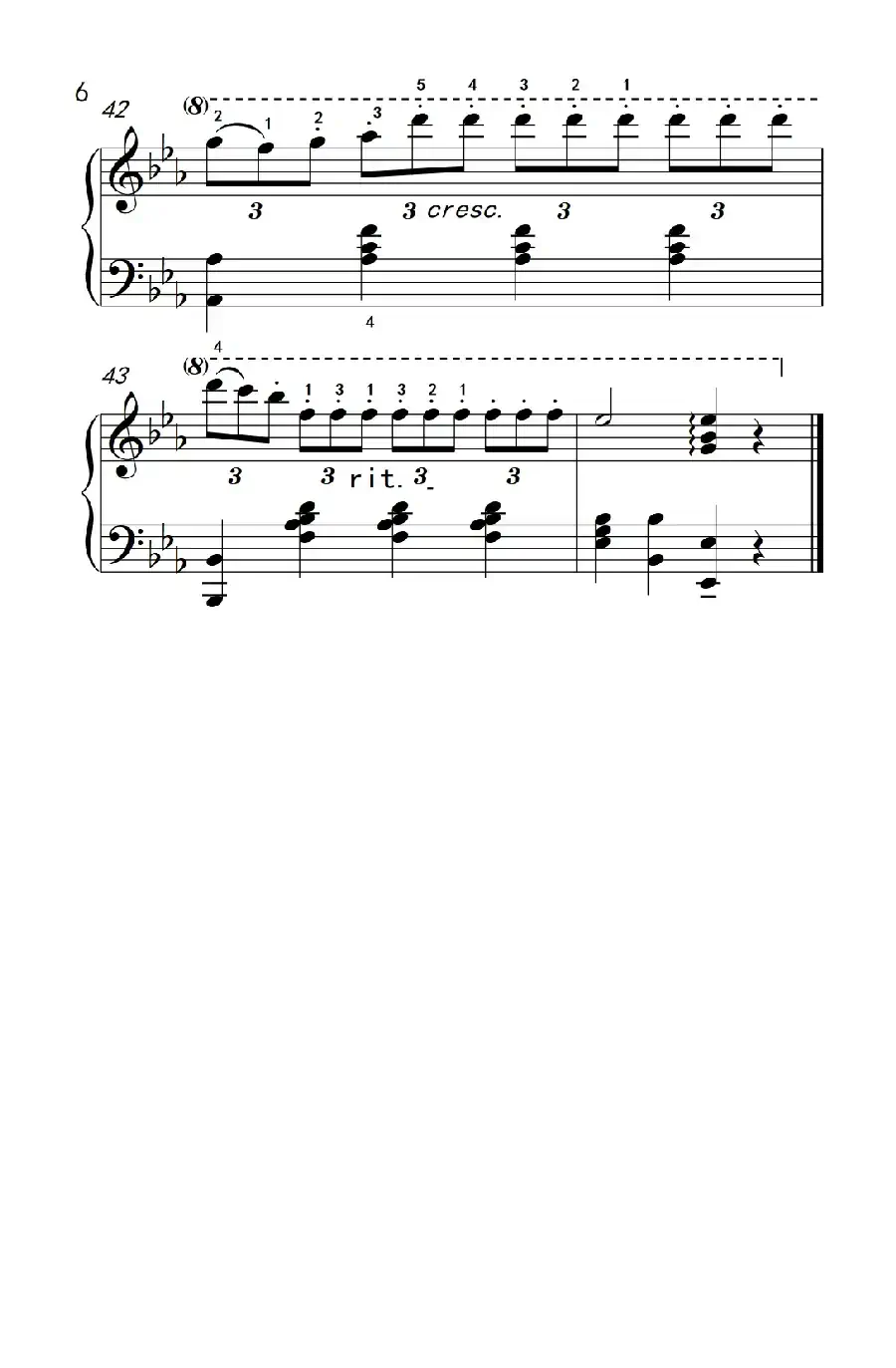 少女的祈祷（老年大学 钢琴教程 3）