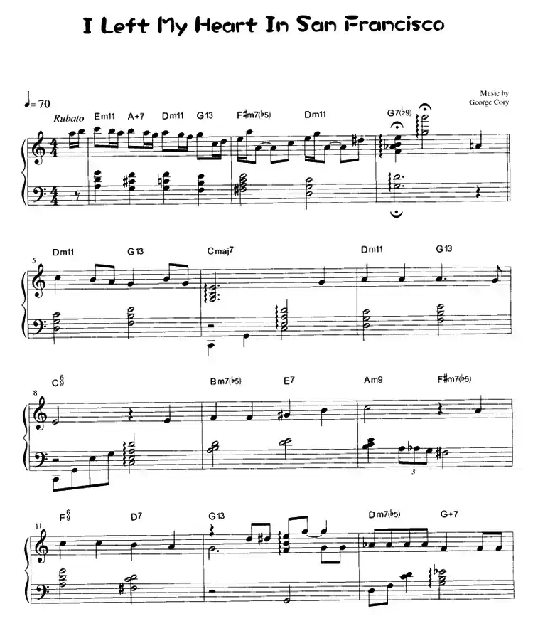 I Left My Heart In San Francisco
