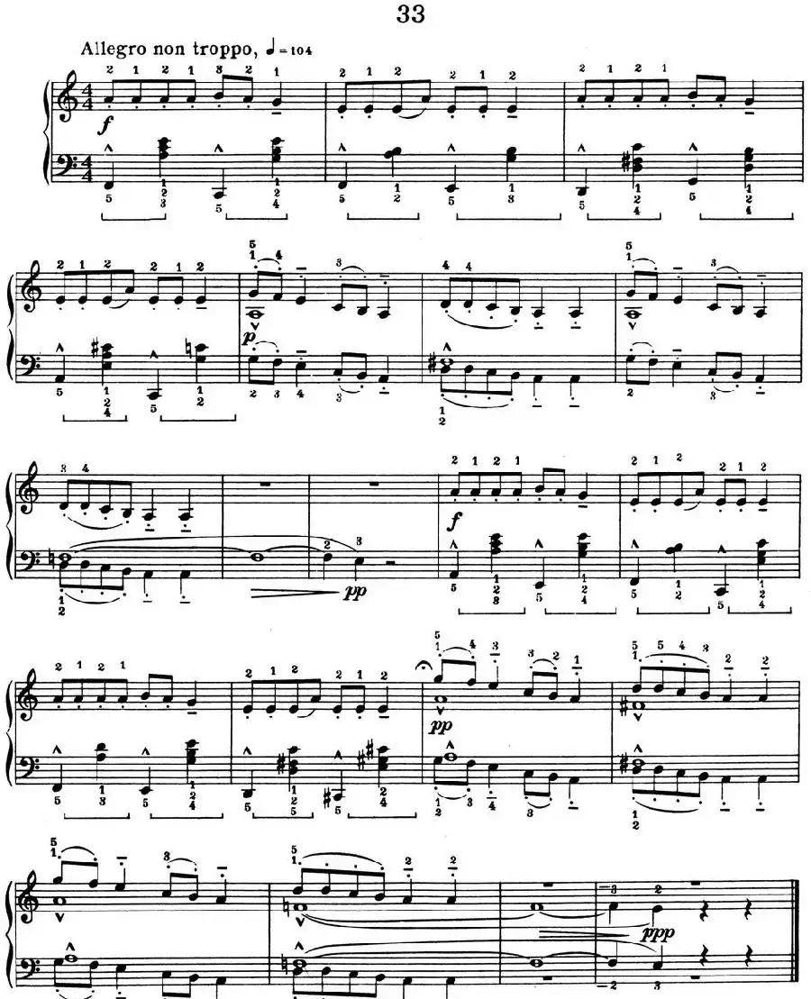 For Children Sz.42（献给孩子们·33）