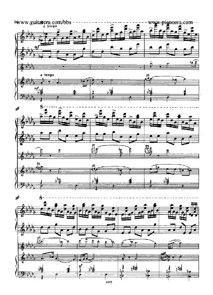Piano Concerto in D-flat Major Op.37（降D大调钢琴协奏曲·Ⅰ·双钢琴）