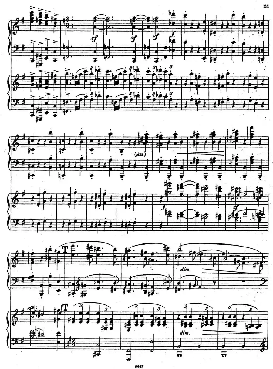 Symphony No.4 in e Minor Op.98（e小调第四交响曲·双钢琴）