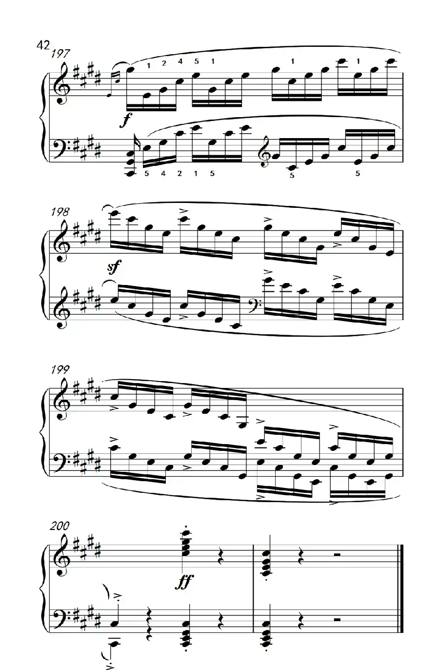 第十四号钢琴奏鸣曲（月光） 激动的急板