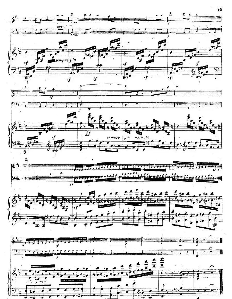 Piano Trio No.1 in d Minor Op.49（d小调第一钢琴三重奏·第四乐章）