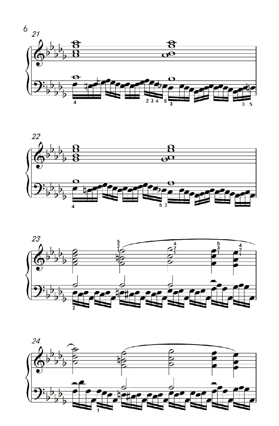 莫什科夫斯基 钢琴练习曲（第十二首）