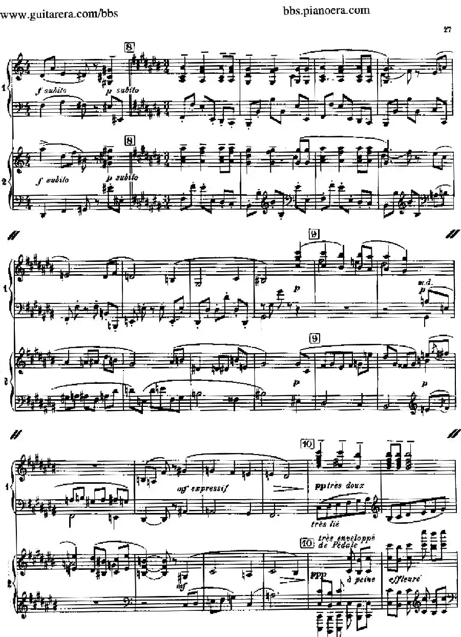 Sonata for Two Pianos（双钢琴奏鸣曲）