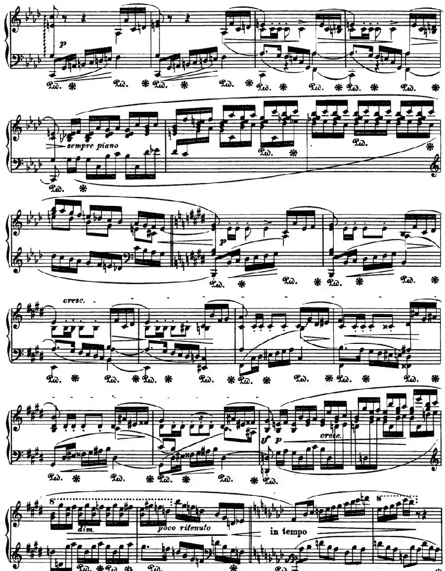 肖邦 幻想波兰舞曲 Op.61 降A大调 Polonaise