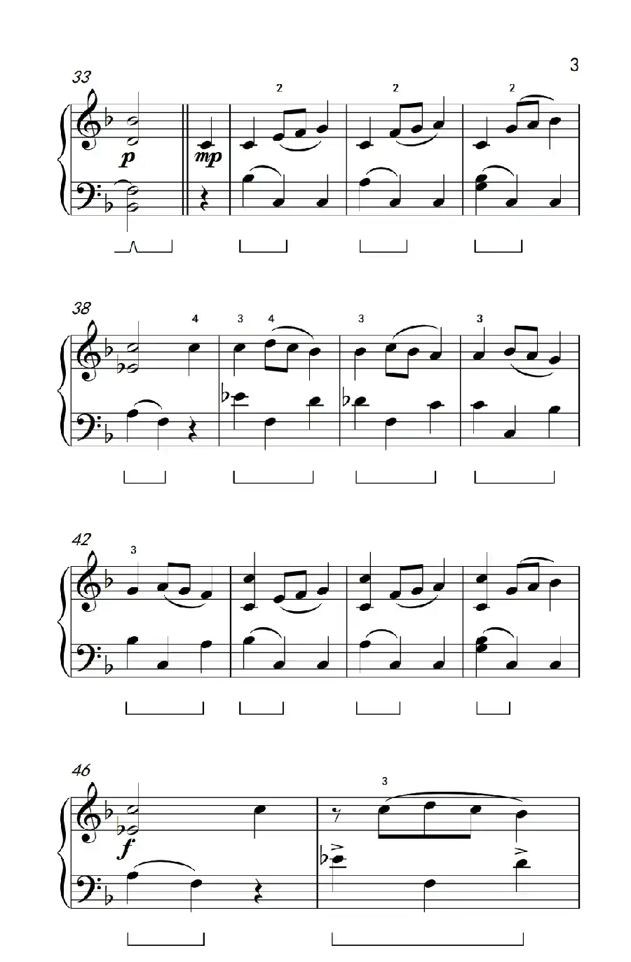 圆舞曲（Op 18）（约翰·汤普森 成人钢琴教程 第二册）