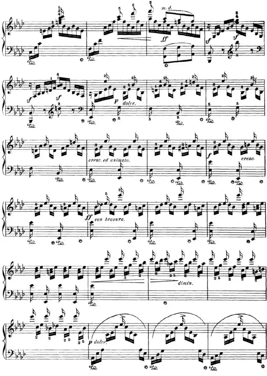 50首车尔尼Op.740钢琴手指灵巧技术练习曲（NO.18）